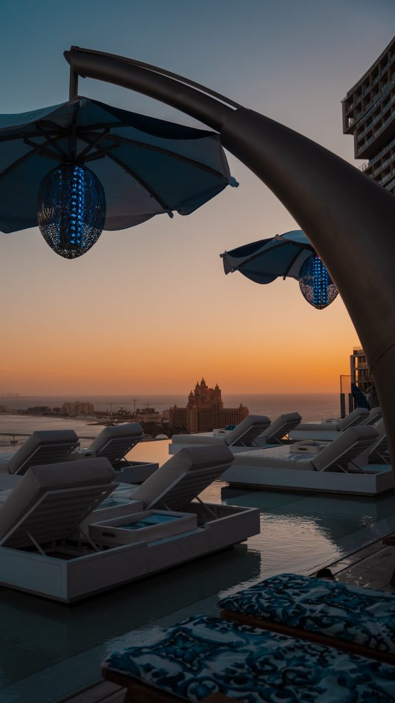 coucher de soleil à atlantis the royal dubai