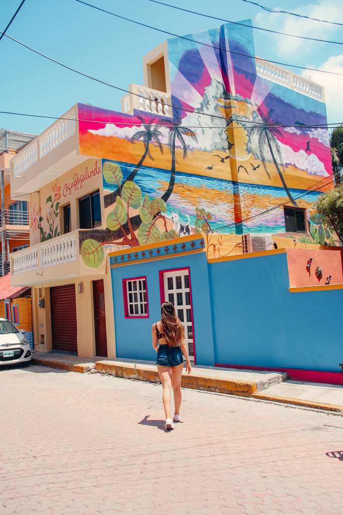 isla mujeres mur coloré