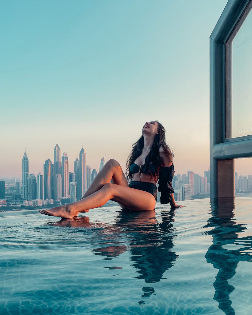 marina de dubai depuis aura skypool