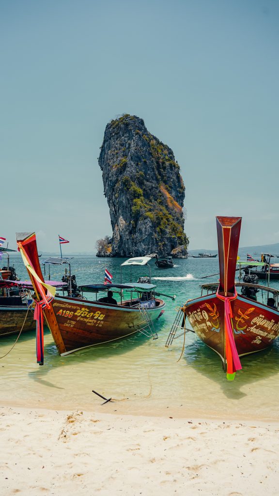 bateau traditionnel iles thailande se déplacer en thailande