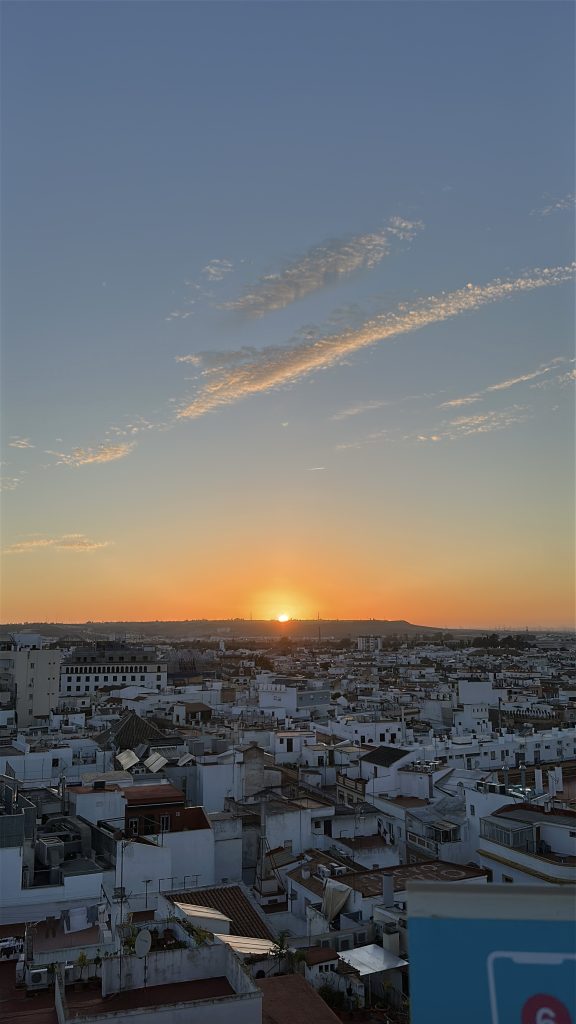 coucher de soleil seville
